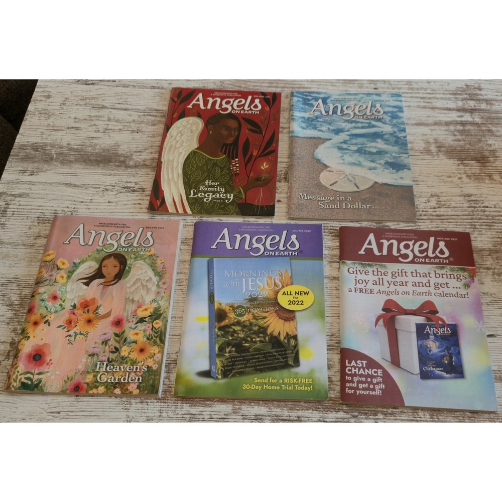 Lot of 5 Angels on Earth Magazines 2021-2022 Guideposts Inspirational Miracle